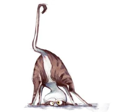 Cute funny cat character Stock Illustration