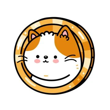 Cute funny cat character. Vector hand drawn cartoon kawaii character Stock Illustration