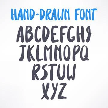 Cute funny font - 2 Ilustración de archivo