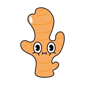 Cute funny ginger character. Vector hand drawn traditional cartoon vintage, r Stock Illustration