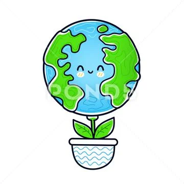 Happy earth day vector background. Simple planet and hands. Minimalist web  banner, earth day vector illustration. One continuous line drawing Stock  Vector | Adobe Stock