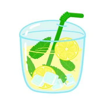 Cute funny lemonade. Vector hand drawn cartoon kawaii character illustration  스톡 일러스트