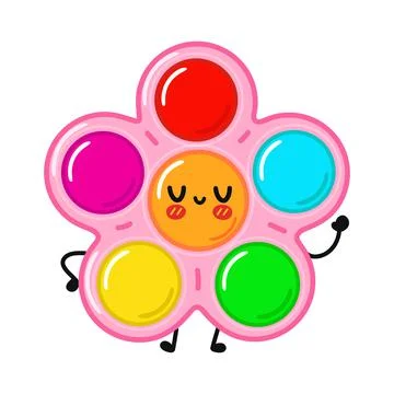 Cute funny simple dimple character. Vector hand drawn cartoon kawaii illustra 스톡 일러스트