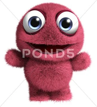 Cute furry toy Stock Illustration