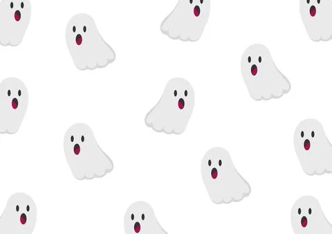 Cute ghost backgrounds Stock Illustration