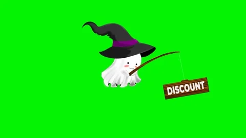 Cute ghost hold a stick discount animation Stock Footage 246063188