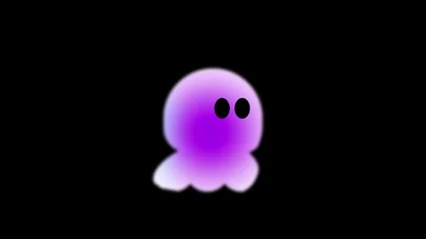 Cute Ghost Mascot Icon Stock Footage 335591731