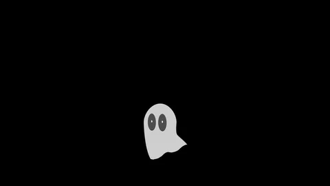 Cute Ghost says Boo! Stock Footage 122848316