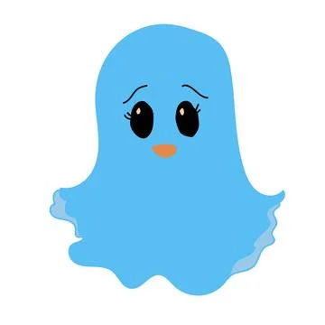 Cute ghost. Vector cartoon character illustration. Stock Illustration