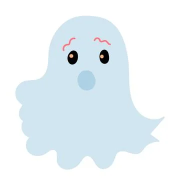 Cute ghost. Vector cartoon character illustration. Illustrazione stock