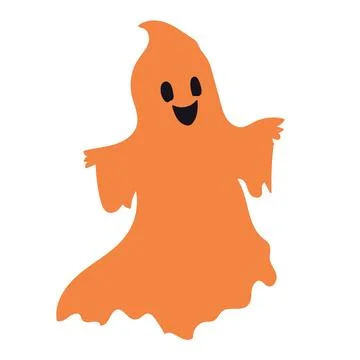Cute ghost. Vector cartoon character illustration. Illustrazione stock
