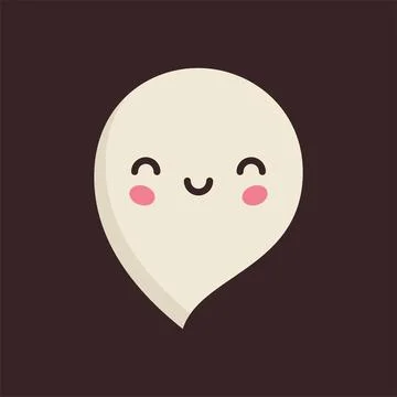 Cute ghost vector illustration Stock Illustration
