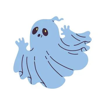 Cute ghost vector illustration Illustrazione stock