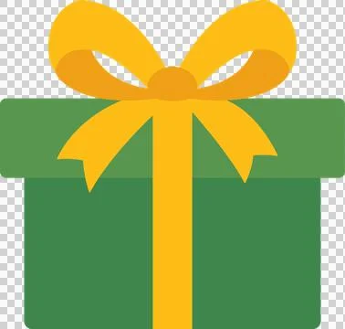 Cute gift box, flat style illustration Stock Illustration