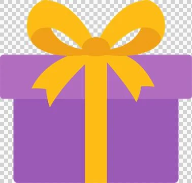 Cute gift box, flat style illustration Stock Illustration