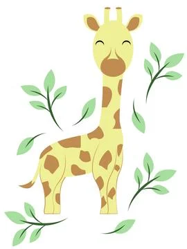 Cute giraffe design Stock Illustration