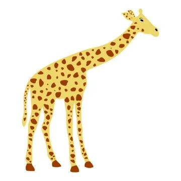 Of a cute giraffe Stock Illustration