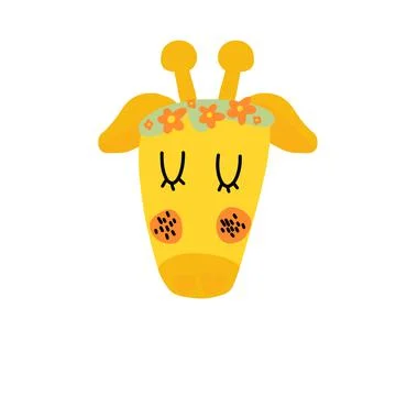 Cute giraffe, vector illustration design Stock Illustration