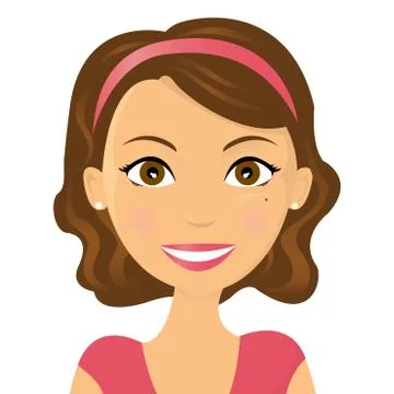 Cute girl Stock Illustration