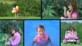 Cute Girl Playing Composite HD Footage
