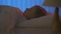 The cute girl sleeping on the bed. Evening night time 4k or 4k+ Resolution