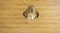 The cute girl stand and show thumb up 4k or 4k+ Resolution