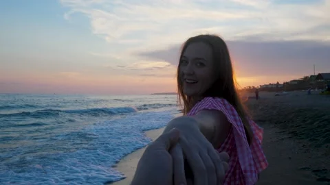 Boyfriend and Girlfriend On The Beach Stock Videos – Royalty-Free HD