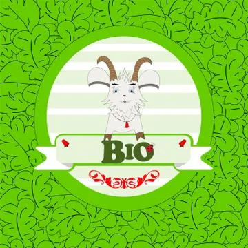 Cute goat Stock Illustration