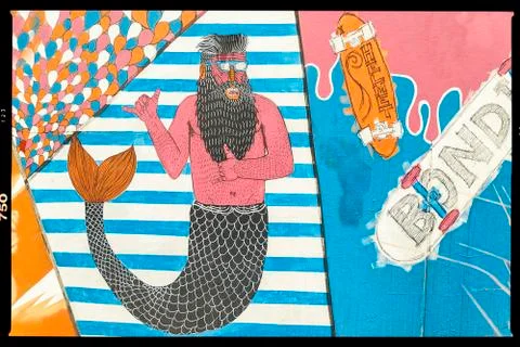 Cute graffiti-bondi,sidney Stock Illustration