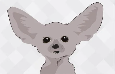 Cute gray cat Stock Illustration