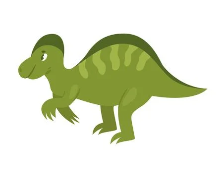 Cute green dinosaur Illustration