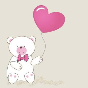 Cute grey teddy bear with patch. 스톡 일러스트