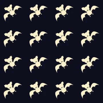 Cute Halloween bat Stock Illustration