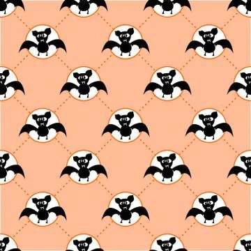 Cute Halloween bat Stock Illustration