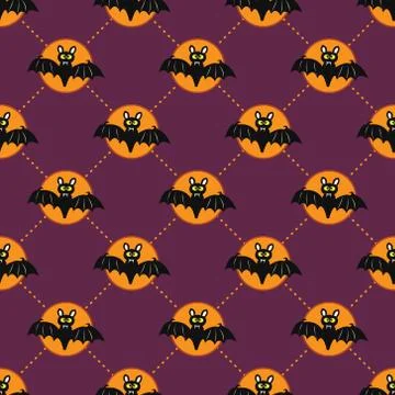 Cute Halloween bat Illustrazione stock