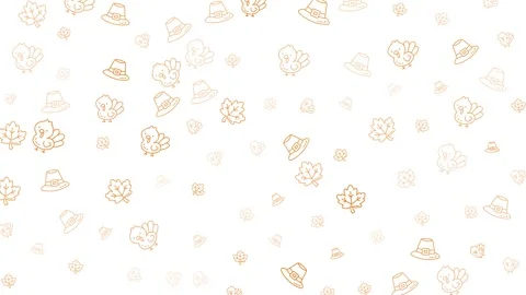 Cute Halloween Pattern Background with Cartoon Pumpkins and Ghosts. Stock Footage 320204653