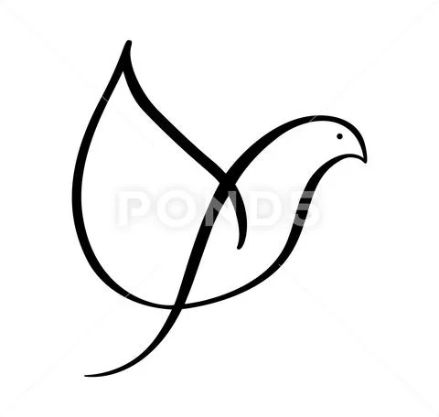 Free Photo Prompt | Pigeon Flying 🕊️ - Colorbook Blackline Drawing