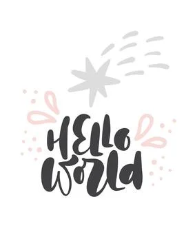 Cute hand drawn comet star illustration vector in doodle style and calligraphic 스톡 일러스트