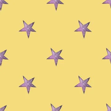 Cute Hand Drawn Stars Pattern Set. Simple Childish Style Design. Blue Stitched Stock Illustration
