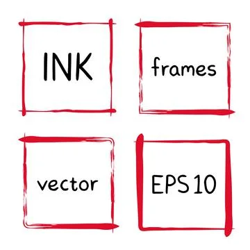 Cute hand made frames Stock Illustration