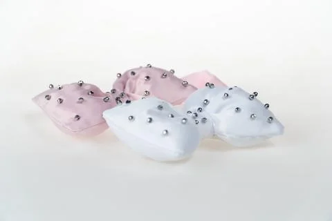Cute handmade bows Stock Photos