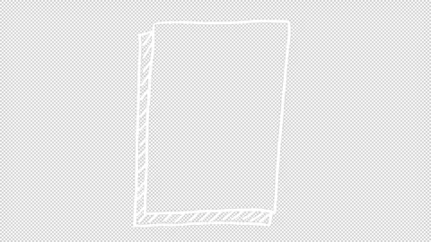 Cute handwritten frame Video stock 293050092