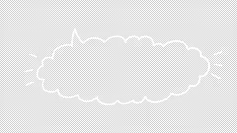 Cute handwritten speech bubble Video stock 293050051