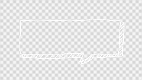 Cute handwritten speech bubble material Video stock 293050078