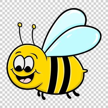 Cute Happy Bee Stock Illustration