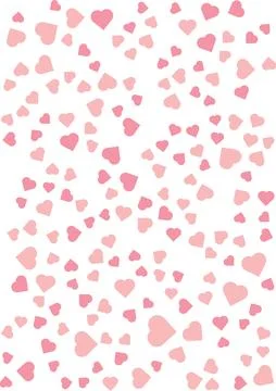 Cute heart pattern background vector illustration with evenly scattered lov.. 스톡 일러스트