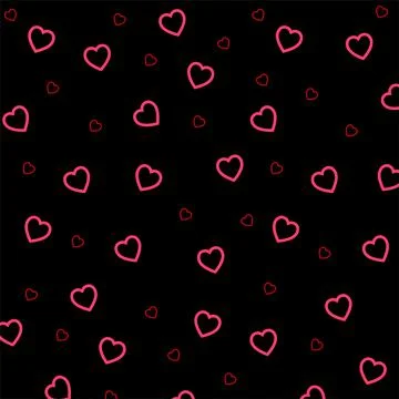 Cute heart pattern vector. Cute Seamless heart pattern design. Stock Illustration