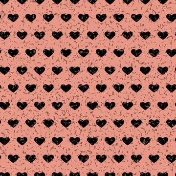 Cute heart seamless pattern for valentines day digital scrapbooking wrapping  Stock Illustration