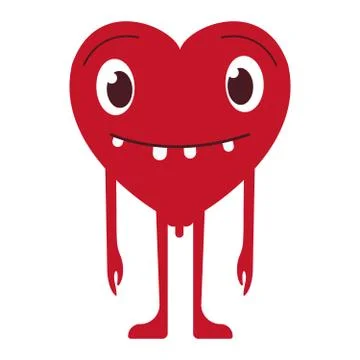 Cute heart. Vector. Stock Illustration