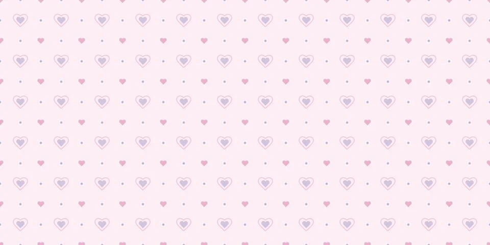 Cute hearts seamless pattern vector background 스톡 일러스트